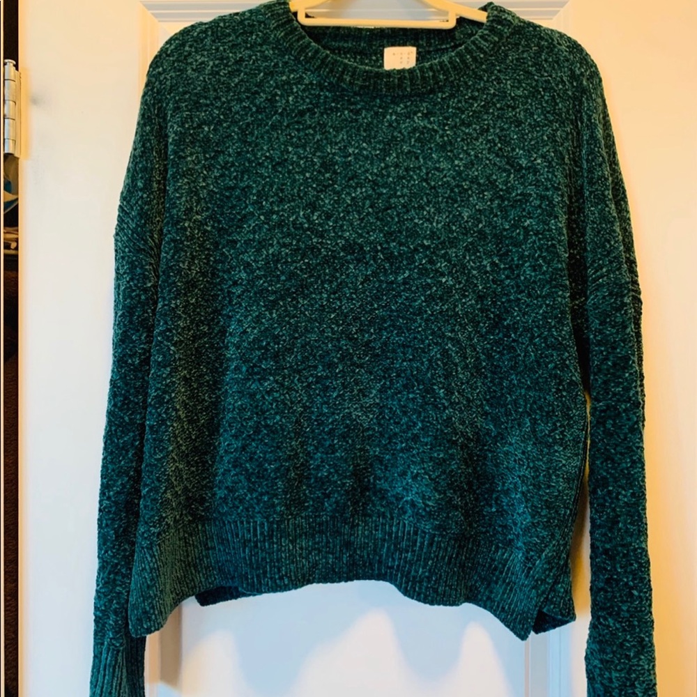 Teal Chenille A New Day Sweater